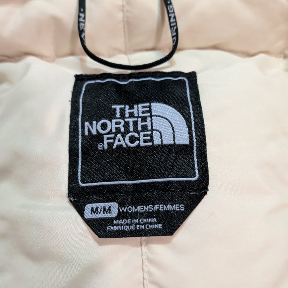 The North Face Metropolis 550 Down Parka Jacket Womens Size M White Long Quilted - Picture 14 of 15